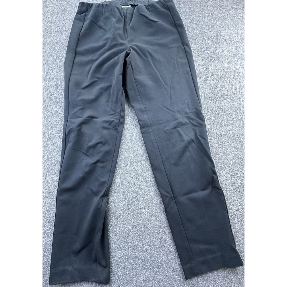 J. Jill Pants Womens Medium Black Ponte Slim Leg Elastic Waist Stretch